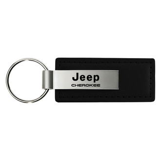 Autogold® - Cherokee Black Leather Key Chain