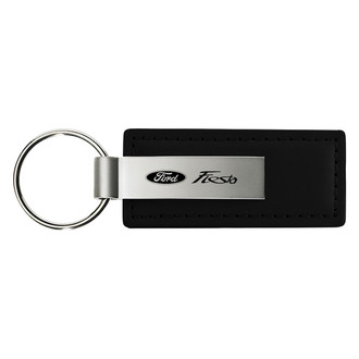 Autogold® - Fiesta Black Leather Key Chain