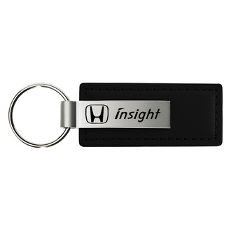 Autogold® - Insight Black Leather Key Chain
