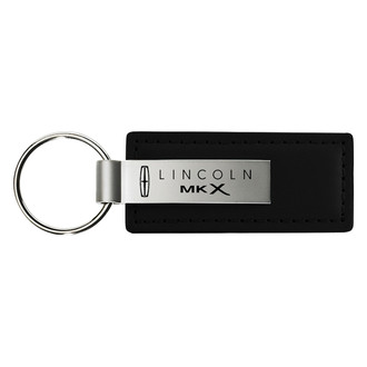 Autogold® - MKX Black Leather Key Chain