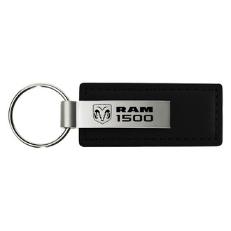 Autogold® - Ram 1500 Black Leather Key Chain