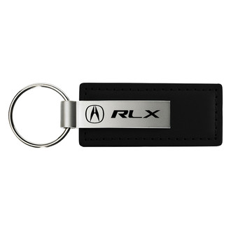 Autogold® - RLX Black Leather Key Chain