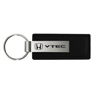 Autogold® - VTEC Black Leather Key Chain