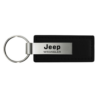 Autogold® - Wrangler Black Leather Key Chain