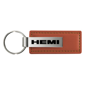 Autogold® - Hemi Brown Leather Key Chain