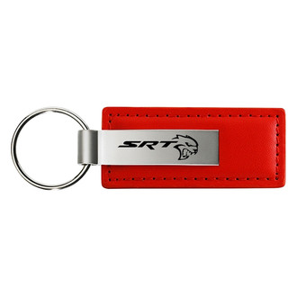 Autogold® - SRT Hellcat Red Leather Key Chain