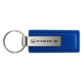 Autogold® - Civic SI Blue Leather Key Chain