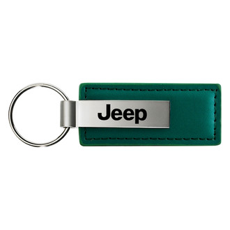 Autogold® - Jeep Green Leather Key Chain
