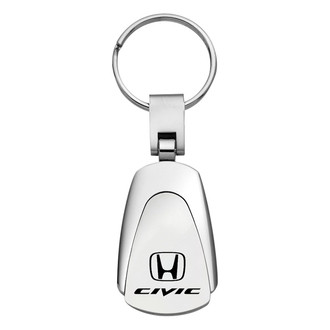 Autogold® - Civic Chrome Teardrop Key Chain