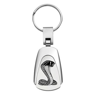 Autogold® - Cobra Chrome Teardrop Key Chain