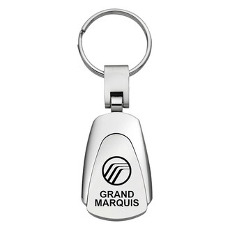 Autogold® - Grand Marquis Chrome Teardrop Key Chain