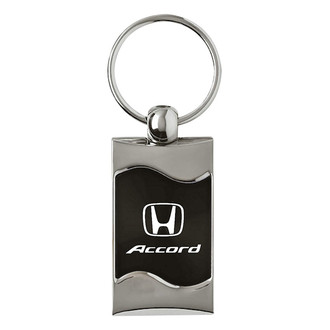 Autogold® - Accord Black Rectangular Wave Key Chain