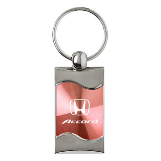 Autogold® - Accord Pink Rectangular Wave Key Chain