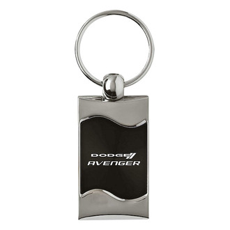 Autogold® - Avenger Black Rectangular Wave Key Chain