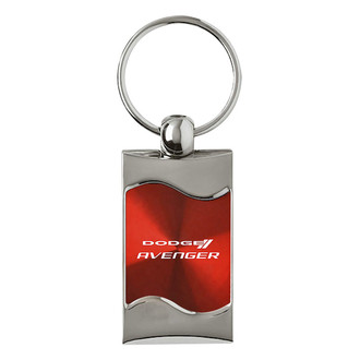 Autogold® - Avenger Red Rectangular Wave Key Chain