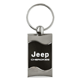 Autogold® - Cherokee Black Rectangular Wave Key Chain