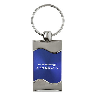 Autogold® - Charger Blue Rectangular Wave Key Chain