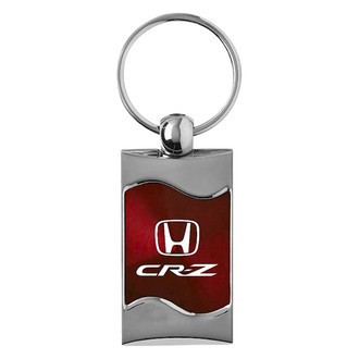 Autogold® - CRZ Burgundy Rectangular Wave Key Chain