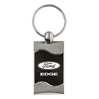 Autogold® - Edge Black Rectangular Wave Key Chain