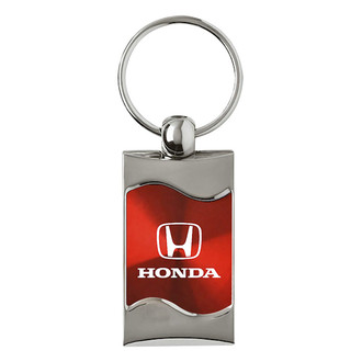 Autogold® - Honda Red Rectangular Wave Key Chain