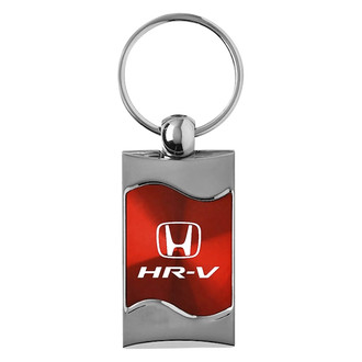 Autogold® - HR-V Red Rectangular Wave Key Chain