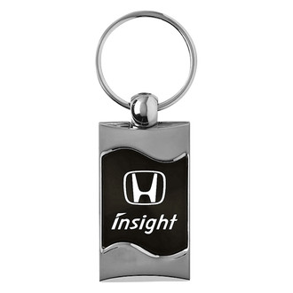 Autogold® - Insight Black Rectangular Wave Key Chain