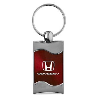 Autogold® - Odyssey Burgandy Rectangular Wave Key Chain