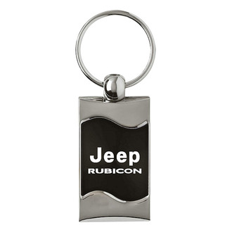 Autogold® - Rubicon Black Rectangular Wave Key Chain
