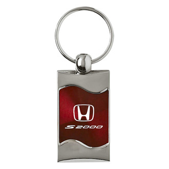 Autogold® - S2000 Burgundy Rectangular Wave Key Chain