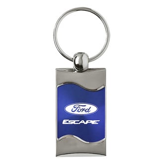 Autogold® - Escape Blue Rectangular Wave Key Chain