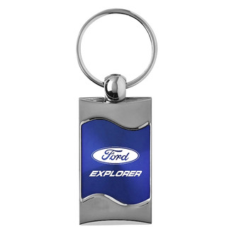 Autogold® - Explorer Blue Rectangular Wave Key Chain