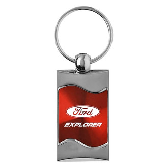 Autogold® - Explorer Red Rectangular Wave Key Chain