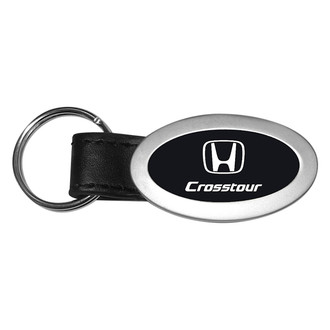Autogold® - CRT Black Oval Leather Key Chain