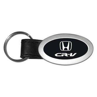 Autogold® - CR-V Black Oval Leather Key Chain