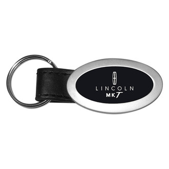 Autogold® - MKT Black Oval Leather Key Chain