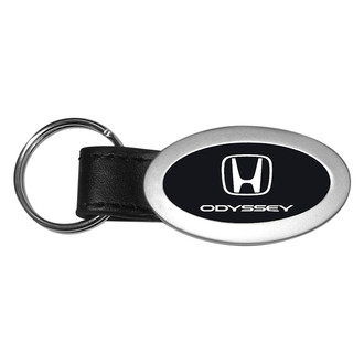 Autogold® - Odyssey Black Oval Leather Key Chain