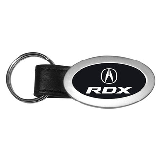 Autogold® - RDX Black Oval Leather Key Chain