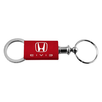 Autogold® - Civic Reversed C Red Anodized Aluminum Valet Key Chain