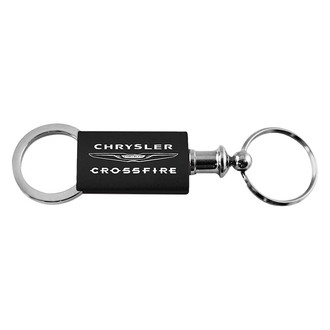 Autogold® - Crossfire Black Anodized Aluminum Valet Key Chain