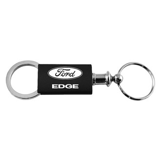 Autogold® - Edge Black Anodized Aluminum Valet Key Chain