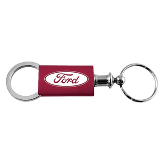 Autogold® - Ford Burgandy Anodized Aluminum Valet Key Chain