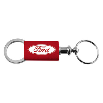 Autogold® - Ford Red Anodized Aluminum Valet Key Chain