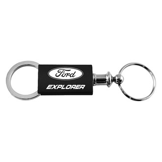 Autogold® - Explorer Black Anodized Aluminum Valet Key Chain