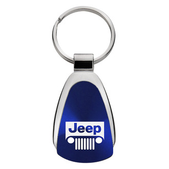 Autogold® - Jeep Grille Blue Teardrop Key Chain