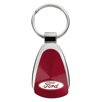 Autogold® - Ford Burgundy Teardrop Key Chain