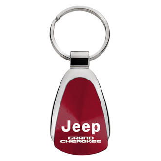 Autogold® - Grand Cherokee Burgundy Teardrop Key Chain