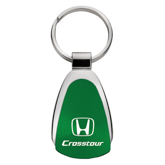 Autogold® - Crosstour Green Teardrop Key Chain