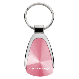 Autogold® - Dodge Stripe Logo Pink Teardrop Key Chain