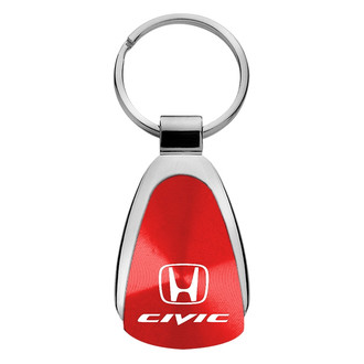 Autogold® - Civic Red Teardrop Key Chain