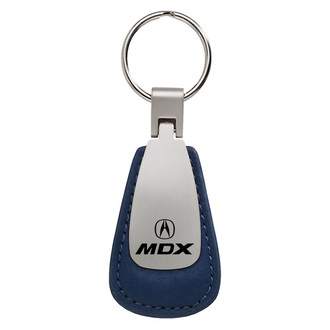 Autogold® - MDX Blue Leather Teardrop Key Chain